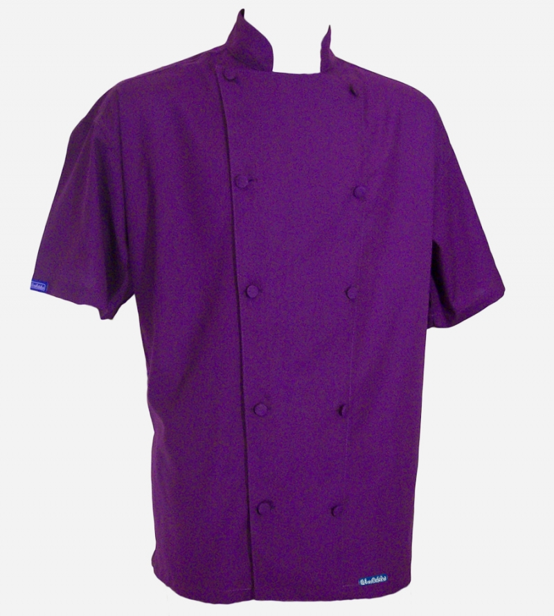  Chefskin -PURPLE LIGHTWEIGHT SHORT SLEEVE 