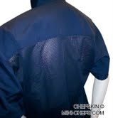  Chefskin -CHEFSKIN NAVY BLUE  COOL MAX JACKET SHORT SLEEVE 