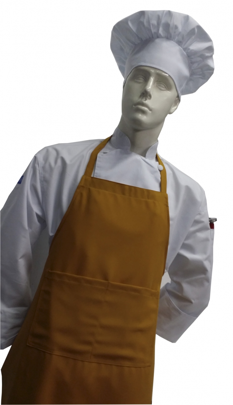  Chefskin -CHEFSKIN ADULT 2X APRON IN BURNT ORANGE 