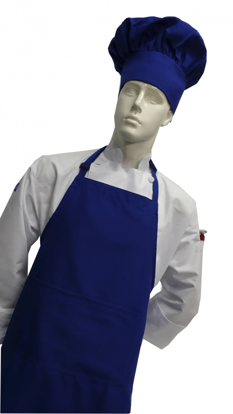  Chefskin -CHEFSKIN ADULT 2X APRON IN BLUE  