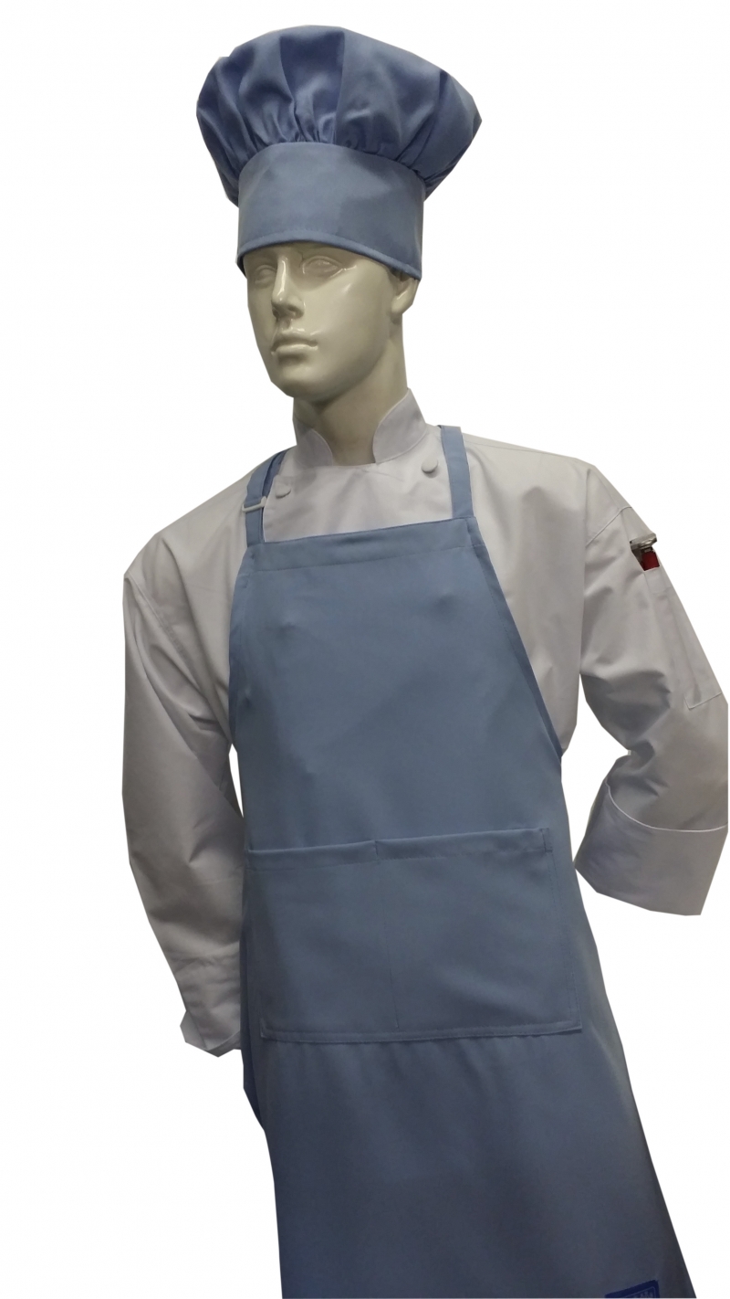  Chefskin -CHEFSKIN ADULT 2X APRON IN BABY BLUE 