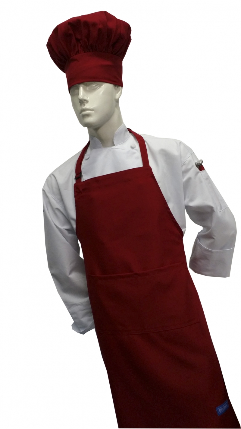  Chefskin -CHEFSKIN ADULT 2X APRON IN BURNT RED 