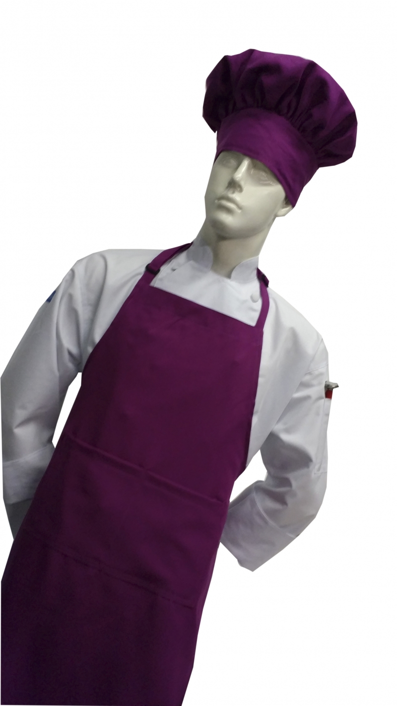  Chefskin -CHEFSKIN ADULT 2X APRON IN PURPLE 