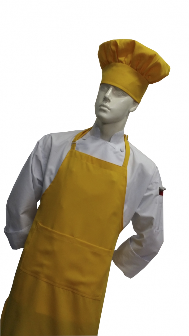  Chefskin -CHEFSKIN ADULT 2X APRON IN YELLOW 