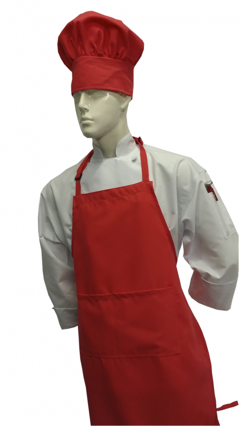  Chefskin -CHEFSKIN ADULT 2X APRON IN RED 