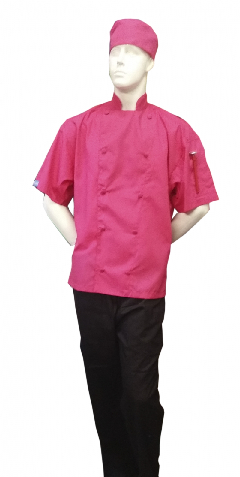  Chefskin -SHORT SLEEVE LIGHTWEIGHT JACKET - HOT PINK 